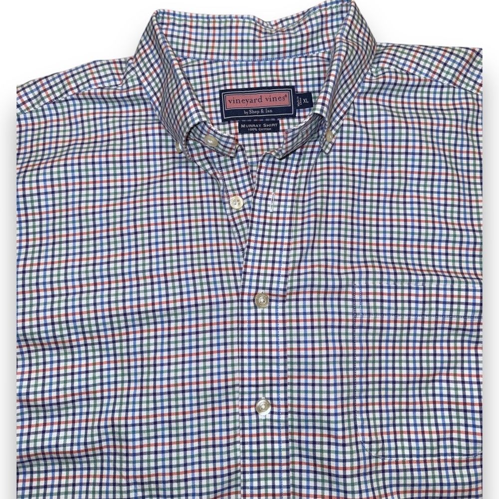 Vineyard Vines Plaid Button Down Murray Shirt - Size: XL‎
